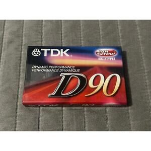 TDK D 90 1982 USA Blank Audio Cassette Tape Brand New Factory Sealed